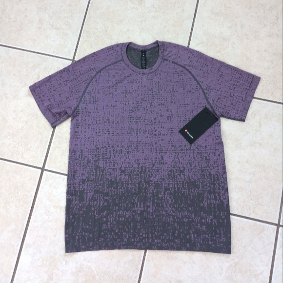 Lululemon Metal Vent Tech Short Sleeve 2.0 Cube Calibrate Purple Blossom L - Picture 10 of 10